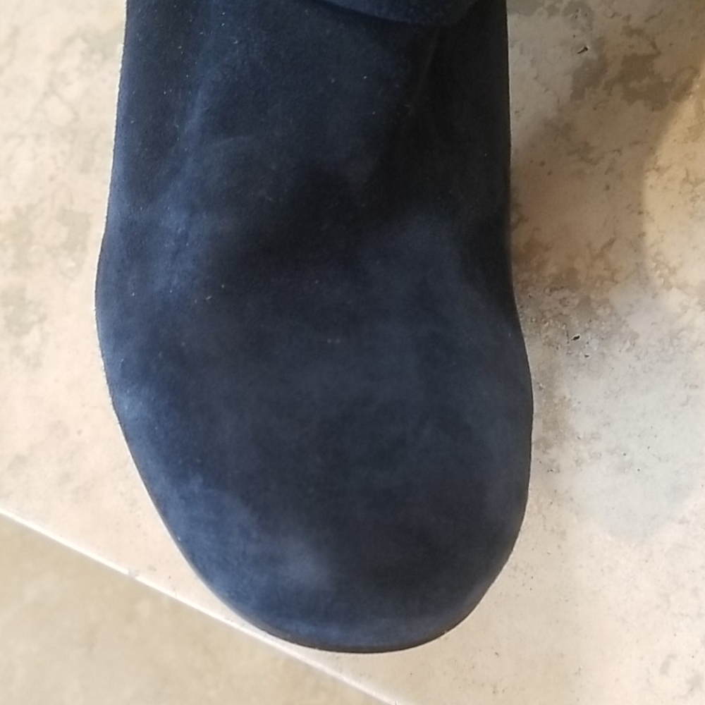 ASH knee length navy boots. - Picture 6 of 12